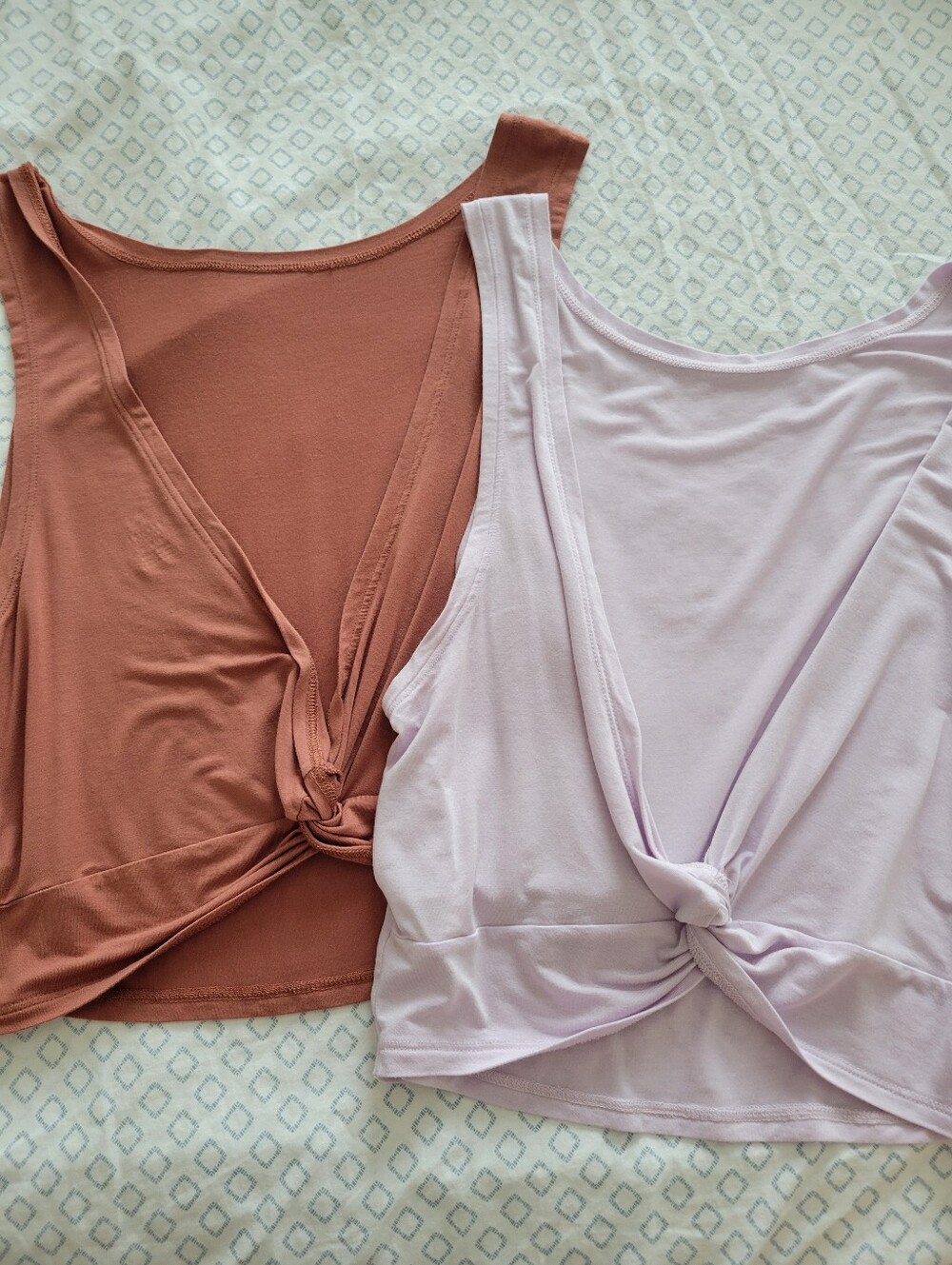 Aerie Rouched Twisted Tank Tops